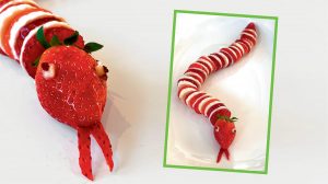© Photo : Odile Amblard. “Strawberry snake”, I Love English for Kids! n°238, mai 2022.