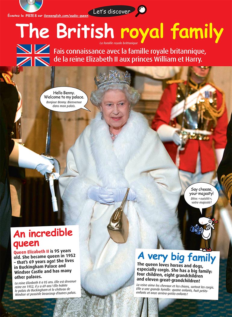 Téléchargez l'article “The British royal family”, I Love English for Kids, n°231.
