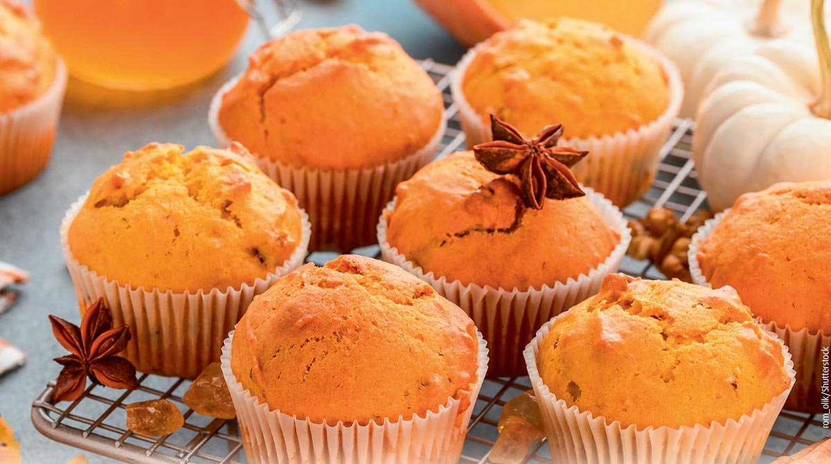 © Photo : rom_olik/Shutterstock. Pumpkin muffins, I Love English n°311, novembre 2022.