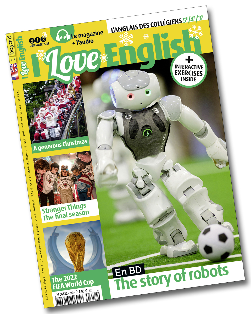 Couverture du magazine I Love English n° 312, décembre 2022