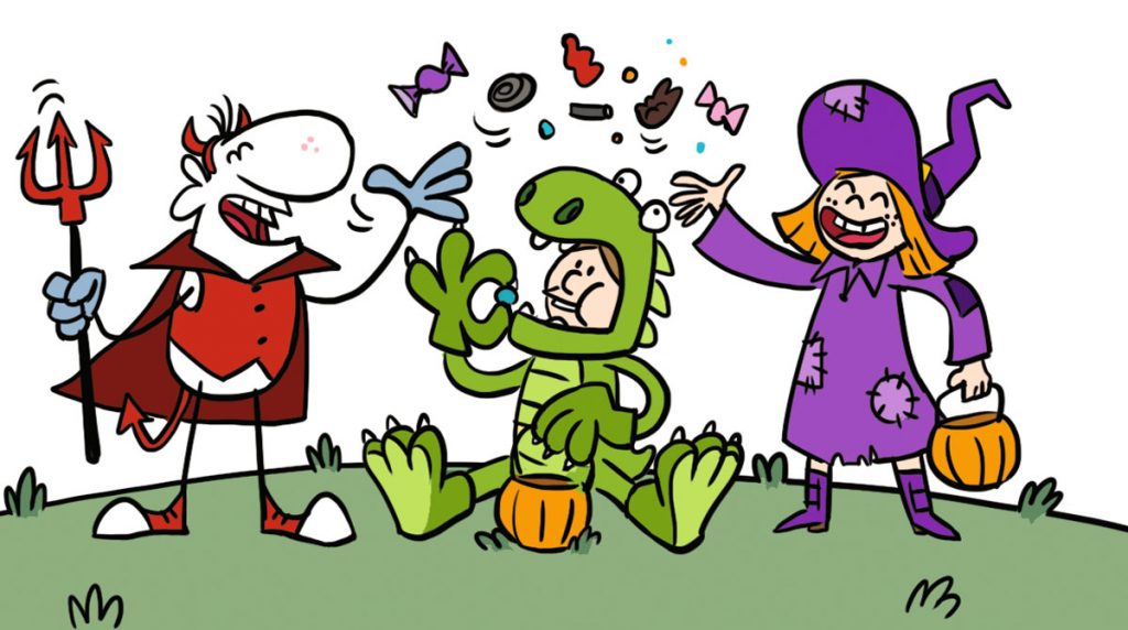 Jeux en anglais pour Halloween - “Benny visits a haunted house! - Games”, I Love English for Kids! n °254, novembre 2023. Jeux : Lemisse Al-Hafidh. Illustrations : Yomgui D.