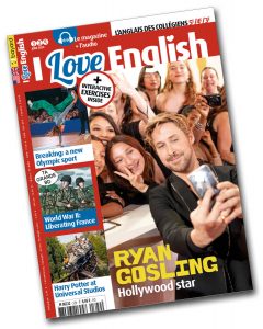 Couverture du magazine I LOVE ENGLISH n° 329 (juin 2024). En kiosque le 22 mai.