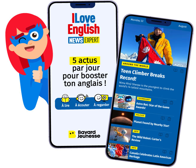 I Love English News Expert - 5 actus par jour pour booster ton anglais